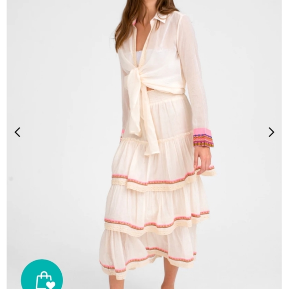 Pitusa Dresses & Skirts - Pitusa Layered Boho Skirt Size III